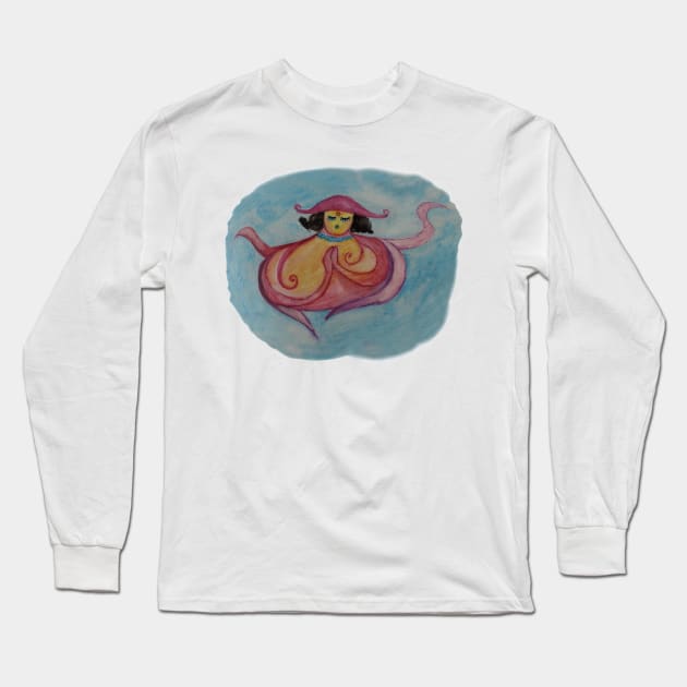 Octopodia Meditate Long Sleeve T-Shirt by Manitarka